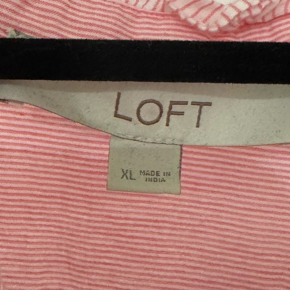 LOFT Pink Ruffle Blouse - Picture 5 of 7
